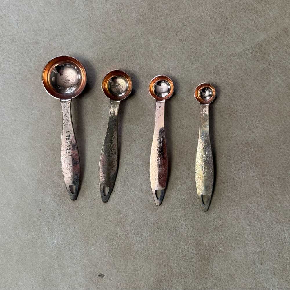 4Pc Giadzy Copper Plate Measuring Spoons